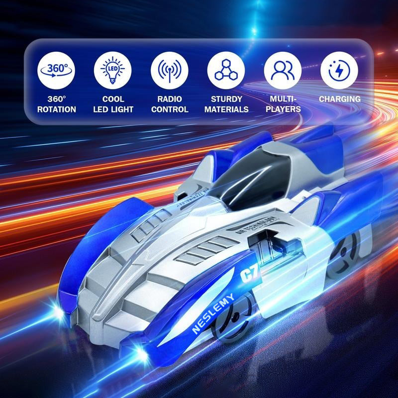 Hot Sale 50% off——Wall Climbing Car Electric Remote Control Toy Racing with LED Lights